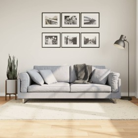 Alfombra de pelo largo moderna crema 140x200 cm by , Rugs - Ref: Foro24-375235, Price: 55,56 €, Discount: %