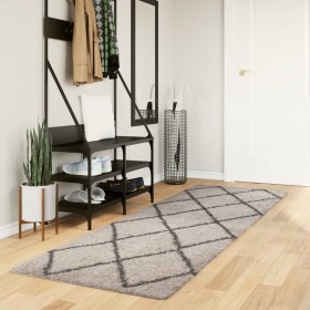 Alfombra pelo largo moderna PAMPLONA beige antracita 80x250 cm by , Rugs - Ref: Foro24-375385, Price: 37,30 €, Discount: %