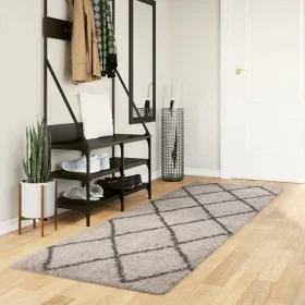 Moderne Langflor-Teppich PAMPLONA in Beige-Anthrazit, 80x250 cm. von , Teppiche - Ref: Foro24-375385, Preis: 36,88 €, Rabatt: %