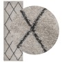 Moderne Langflor-Teppich PAMPLONA in Beige-Anthrazit, 80x250 cm. von , Teppiche - Ref: Foro24-375385, Preis: 37,30 €, Rabatt: %