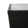 Couchtisch aus PE-Rattan und schwarzem Hartglas, 41,5 x 41,5 x 43 cm von vidaXL, Gartentische - Ref: Foro24-46195, Preis: 62,...