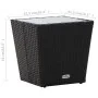 Couchtisch aus PE-Rattan und schwarzem Hartglas, 41,5 x 41,5 x 43 cm von vidaXL, Gartentische - Ref: Foro24-46195, Preis: 62,...