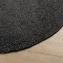 Moderne anthrazitgraue Hochflor-Teppich Ø 80 cm von , Teppiche - Ref: Foro24-375199, Preis: 23,15 €, Rabatt: %