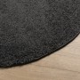Moderne anthrazitgraue Hochflor-Teppich Ø 80 cm von , Teppiche - Ref: Foro24-375199, Preis: 23,38 €, Rabatt: %