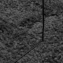 Alfombra de pelo largo moderna gris antracita Ø 80 cm de , Alfombras - Ref: Foro24-375199, Precio: 23,38 €, Descuento: %
