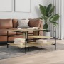 Mesa de centro madera ingeniería roble Sonoma 100x100x48,5 cm by , Coffee table - Ref: Foro24-842312, Price: 78,19 €, Discoun...
