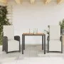 Tischchen und Stühle mit 3-teiligen schwarzen Kunststoff-Rattan-Kissen. von , Gartensets - Ref: Foro24-3212468, Preis: 422,99...