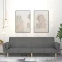 Sofá cama de 2 plazas con dos almohadas tela gris claro by , Sofas - Ref: Foro24-375869, Price: 285,57 €, Discount: %