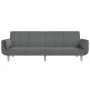 Sofá cama de 2 plazas con dos almohadas tela gris claro by , Sofas - Ref: Foro24-375869, Price: 285,57 €, Discount: %