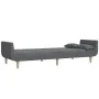 Sofá cama de 2 plazas con dos almohadas tela gris claro by , Sofas - Ref: Foro24-375869, Price: 285,57 €, Discount: %
