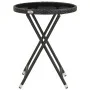 Synthetic rattan and black tempered glass coffee table, 60 cm by vidaXL, Garden tables - Ref: Foro24-46203, Price: 60,67 €, D...