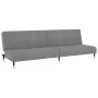 Sofá cama de 2 plazas terciopelo gris claro by , Sofas - Ref: Foro24-375874, Price: 254,72 €, Discount: %