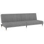 Zweiplätziges Schlafsofa aus hellgrauem Samtstoff von , Sofas - Ref: Foro24-375874, Preis: 249,42 €, Rabatt: %