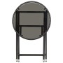 Couchtisch aus synthetischem Rattan und gehärtetem Glas schwarz 60 cm von vidaXL, Gartentische - Ref: Foro24-46203, Preis: 61...