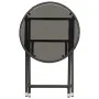 Synthetic rattan and black tempered glass coffee table, 60 cm by vidaXL, Garden tables - Ref: Foro24-46203, Price: 60,67 €, D...