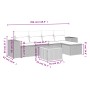 Set de sofás de jardín 6 piezas y cojines ratán sintético negro by , Garden sets - Ref: Foro24-3225419, Price: 324,76 €, Disc...