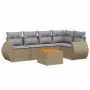 Juego de sofás jardín con cojines 6 pzas ratán sintético beige by , Garden sets - Ref: Foro24-3257326, Price: 413,88 €, Disco...