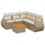 Juego de sofás jardín con cojines 6 pzas ratán sintético beige by , Garden sets - Ref: Foro24-3257332, Price: 451,98 €, Disco...