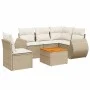 Juego de sofás jardín con cojines 6 pzas ratán sintético beige by , Garden sets - Ref: Foro24-3257339, Price: 451,96 €, Disco...