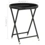 Synthetic rattan and black tempered glass coffee table, 60 cm by vidaXL, Garden tables - Ref: Foro24-46203, Price: 60,67 €, D...