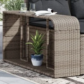 Storage shelves 2 units synthetic rattan gray by , Hangers and shelves - Ref: Foro24-366132, Price: 77,62 €, Discount: %