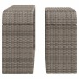 Ablageregale 2 Einheiten synthetisches Rattangrau von , Kleiderbügel und Regale - Ref: Foro24-366132, Preis: 67,94 €, Rabatt: %