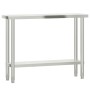 Mesa de trabajo para cocina con estante acero inox 110x30x120cm de , Restauración - Ref: Foro24-3208894, Precio: 244,00 €, De...
