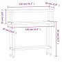 Küchenarbeitstisch mit Edelstahlregal 110x30x120cm von , Wiederherstellung - Ref: Foro24-3208894, Preis: 238,14 €, Rabatt: %