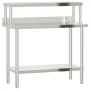 Arbeitstisch für die Küche mit Edelstahlregal 110x55x120cm. von , Wiederherstellung - Ref: Foro24-3208896, Preis: 226,34 €, R...
