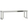 Mesa de trabajo para cocina con estante acero inox 110x55x120cm de , Restauración - Ref: Foro24-3208896, Precio: 244,29 €, De...