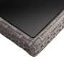 Synthetic rattan and gray glass garden dining table by vidaXL, Garden tables - Ref: Foro24-46190, Price: 146,72 €, Discount: %