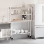 Mesa de trabajo para cocina con estante acero inox 110x30x150cm