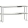 Mesa de trabajo para cocina con estante acero inox 110x55x150cm by , Restoration - Ref: Foro24-3208907, Price: 285,05 €, Disc...