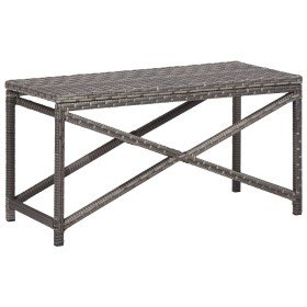 Gartenbank aus synthetischem Rattan grau 80 cm von vidaXL, Gartenbänke - Ref: Foro24-46208, Preis: 71,74 €, Rabatt: %