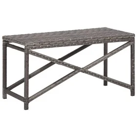 Synthetic rattan garden bench, gray, 80 cm by vidaXL, garden benches - Ref: Foro24-46208, Price: 68,18 €, Discount: %