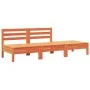 Dreisitziges Massivholz-Gartensofa aus Kiefer in brauner Wachsfarbe. von , Modulare Sofas für den Außenbereich - Ref: Foro24-...