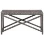 Synthetic rattan garden bench, gray, 80 cm by vidaXL, garden benches - Ref: Foro24-46208, Price: 68,16 €, Discount: %