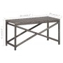 Gartenbank aus synthetischem Rattan grau 80 cm von vidaXL, Gartenbänke - Ref: Foro24-46208, Preis: 71,74 €, Rabatt: %