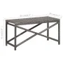 Synthetic rattan garden bench, gray, 80 cm by vidaXL, garden benches - Ref: Foro24-46208, Price: 68,16 €, Discount: %