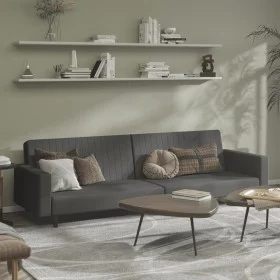 Zweiplätziges Schlafsofa aus dunkelgrauem Samtstoff von , Sofas - Ref: Foro24-375938, Preis: 263,59 €, Rabatt: %