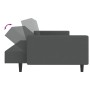 Zweiplätziges Schlafsofa aus dunkelgrauem Samtstoff von , Sofas - Ref: Foro24-375938, Preis: 268,21 €, Rabatt: %
