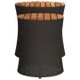 Mesas auxiliares jardín 2 pzas superficie de madera ratán negro de , Mesas de jardín - Ref: Foro24-366288, Precio: 114,47 €, ...