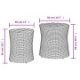 Mesas auxiliares jardín 2 pzas superficie de madera ratán negro by , Garden tables - Ref: Foro24-366288, Price: 114,68 €, Dis...