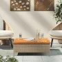 Gartentisch aus Rattan und Akazienholz in Beige 70x70x25 cm von , Gartentische - Ref: Foro24-3281631, Preis: 81,01 €, Rabatt: %