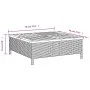 Gartentisch aus Rattan und Akazienholz in Beige 70x70x25 cm von , Gartentische - Ref: Foro24-3281631, Preis: 81,01 €, Rabatt: %