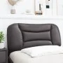 Gepolstertes Bettkopfteil aus grauem Kunstleder, 80 cm von , Kopf- und Fußteile - Ref: Foro24-374535, Preis: 42,16 €, Rabatt: %