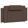 Cabecero de cama acolchado cuero sintético marrón 100 cm de , Cabeceros y pies de cama - Ref: Foro24-374776, Precio: 40,03 €