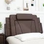 Brown synthetic leather padded bed headboard 100 cm by , Headboards and footboards - Ref: Foro24-374776, Price: 42,27 €, Disc...