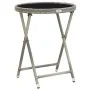 Synthetic rattan and gray tempered glass coffee table 60 cm by vidaXL, Garden tables - Ref: Foro24-46204, Price: 61,64 €, Dis...