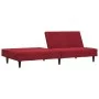 Sofá cama de 2 plazas terciopelo color vino tinto by , Sofas - Ref: Foro24-375931, Price: 250,11 €, Discount: %